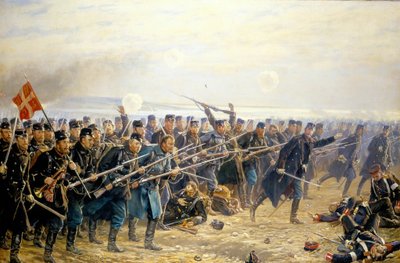 Angriff der achten Brigade bei Dybbl am 18. April 1864 von Vilhelm Rosenstand